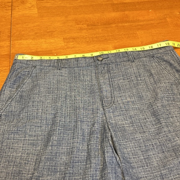 Marc Anthony Mens Size 36 Blue Shorts 9” Inseam Flat Front Zip Fly Pockets - Picture 10 of 12